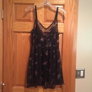 Sheer floral tank